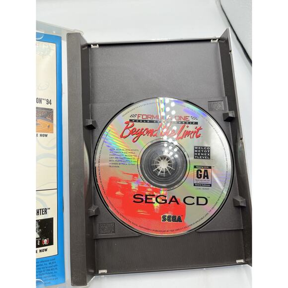 Formula One World Championship: Beyond the Limit (Sega CD, 1994) Complete CIB - Picture 7 of 8